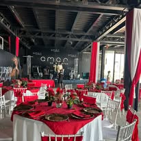 Decoración elegante con pampas